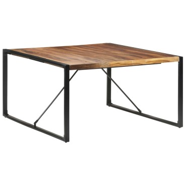 vidaXL Τραπεζαρία 140x140x75cm από Μασίφ Ξύλο 1 τεμ.