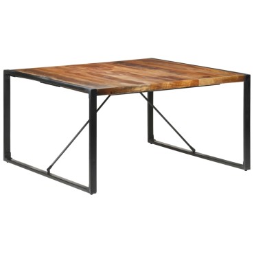 vidaXL Τραπεζαρία 140x140x75cm από Μασίφ Ξύλο 1 τεμ.