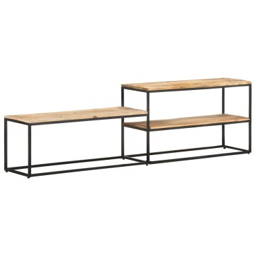 vidaXL Έπιπλο Τηλεόρασης 180x30x50cm από Ακατέργαστο Ξύλο Μάνγκο