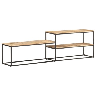vidaXL Έπιπλο Τηλεόρασης 180x30x50cm από Ακατέργαστο Ξύλο Μάνγκο
