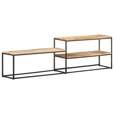 vidaXL Έπιπλο Τηλεόρασης 180x30x50cm από Ακατέργαστο Ξύλο Μάνγκο