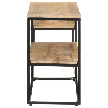 vidaXL Έπιπλο Τηλεόρασης 180x30x50cm από Ακατέργαστο Ξύλο Μάνγκο