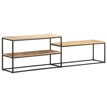 vidaXL Έπιπλο Τηλεόρασης 180x30x50cm από Ακατέργαστο Ξύλο Μάνγκο