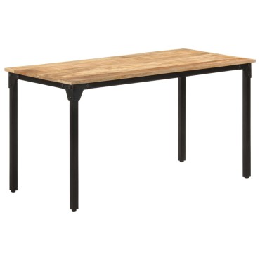 vidaXL Τραπεζαρία 140x70x76cm από Ακατέργαστο Ξύλο Μάνγκο 1 τεμ.