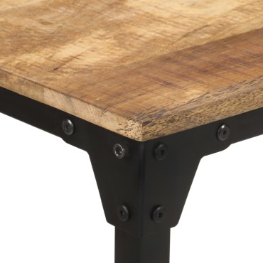 vidaXL Τραπεζαρία 140x70x76cm από Ακατέργαστο Ξύλο Μάνγκο 1 τεμ.