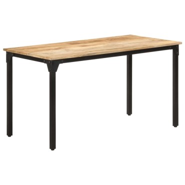 vidaXL Τραπεζαρία 140x70x76cm από Ακατέργαστο Ξύλο Μάνγκο 1 τεμ.