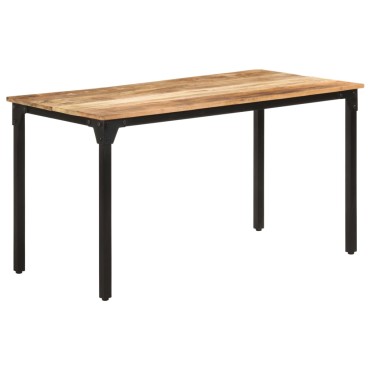 vidaXL Τραπεζαρία 140x70x76cm από Ακατέργαστο Ξύλο Μάνγκο 1 τεμ.