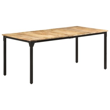 vidaXL Τραπεζαρία 180x90x76cm από Ακατέργαστο Ξύλο Μάνγκο 1 τεμ.