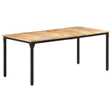 vidaXL Τραπεζαρία 180x90x76cm από Ακατέργαστο Ξύλο Μάνγκο 1 τεμ.