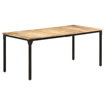 vidaXL Τραπεζαρία 180x90x76cm από Ακατέργαστο Ξύλο Μάνγκο 1 τεμ.
