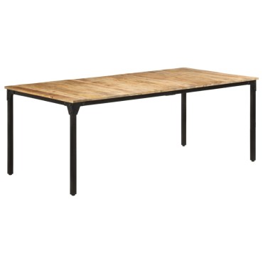 vidaXL Τραπεζαρία 200x100x76cm από Ακατέργαστο Ξύλο Μάνγκο 1 τεμ.