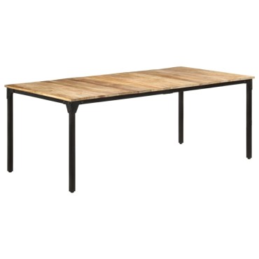 vidaXL Τραπεζαρία 200x100x76cm από Ακατέργαστο Ξύλο Μάνγκο 1 τεμ.