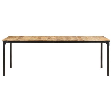 vidaXL Τραπεζαρία 220x100x76cm από Ακατέργαστο Ξύλο Μάνγκο 1 τεμ.
