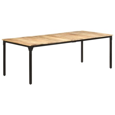 vidaXL Τραπεζαρία 220x100x76cm από Ακατέργαστο Ξύλο Μάνγκο 1 τεμ.