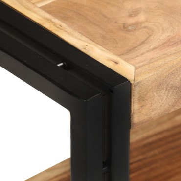 vidaXL Έπιπλο Τηλεόρασης 90x30x40cm από Μασίφ Ξύλο Ακακίας