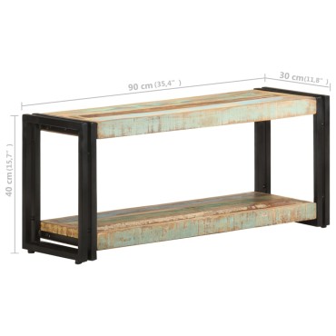 vidaXL Έπιπλο Τηλεόρασης 90x30x40cm από Μασίφ Ανακυκλωμένο Ξύλο