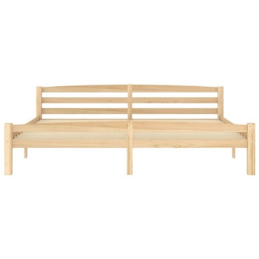 vidaXL Πλαίσιο Κρεβατιού 200x200cm από Μασίφ Ξύλο Πεύκου 1 τεμ. - Διπλό