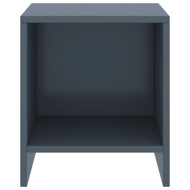 vidaXL Κομοδίνο Ανοιχτό Γκρι 35x30x40cm από Μασίφ Ξύλο Πεύκου 1 τεμ.