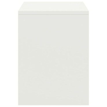 vidaXL Κομοδίνα 2 τεμ. Λευκά 35x30x40cm από Μασίφ Ξύλο Πεύκου