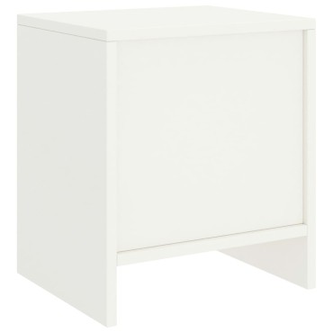 vidaXL Κομοδίνα 2 τεμ. Λευκά 35x30x40cm από Μασίφ Ξύλο Πεύκου