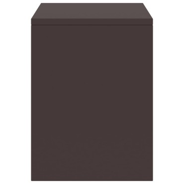 vidaXL Κομοδίνα 2 τεμ. Σκούρο Καφέ 35x30x40cm Μασίφ Ξύλο Πεύκου