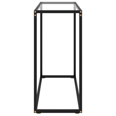 vidaXL Τραπέζι Κονσόλα Διαφανές 80x35x75cm από Ψημένο Γυαλί 1 τεμ.