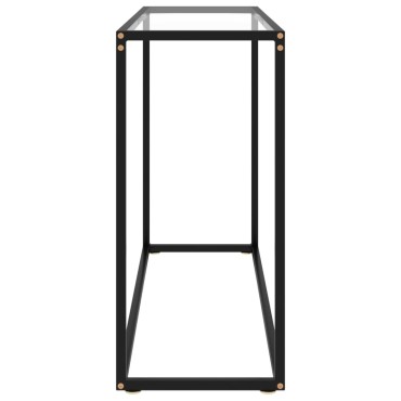 vidaXL Τραπέζι Κονσόλα Διαφανές 100x35x75cm από Ψημένο Γυαλί 1 τεμ.