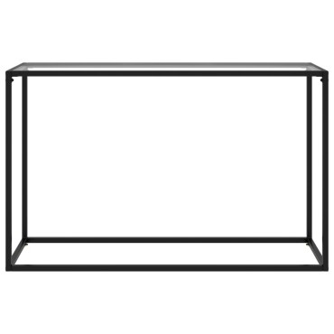 vidaXL Τραπέζι Κονσόλα Διαφανές 120x35x75cm από Ψημένο Γυαλί 1 τεμ.