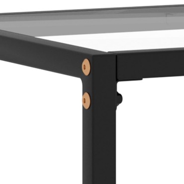 vidaXL Τραπέζι Κονσόλα Διαφανές 120x35x75cm από Ψημένο Γυαλί 1 τεμ.