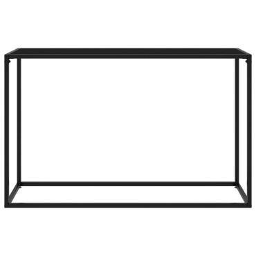vidaXL Τραπέζι Κονσόλα Μαύρο 120x35x75cm από Ψημένο Γυαλί 1 τεμ.