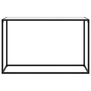 vidaXL Τραπέζι Κονσόλα Λευκό 120x35x75cm από Ψημένο Γυαλί 1 τεμ.
