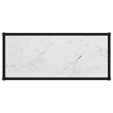vidaXL Τραπέζι Κονσόλα Λευκό 80x35x75cm από Ψημένο Γυαλί 1 τεμ.