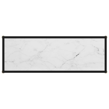 vidaXL Τραπέζι Κονσόλα Λευκό 100x35x75cm από Ψημένο Γυαλί 1 τεμ.