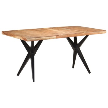 vidaXL Τραπεζαρία 160x80x76cm από Μασίφ Ξύλο Ακακίας 1 τεμ.