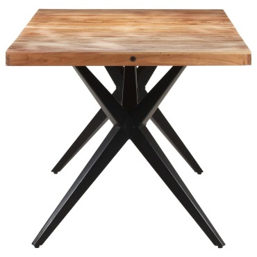 vidaXL Τραπεζαρία 160x80x76cm από Μασίφ Ξύλο Ακακίας 1 τεμ.