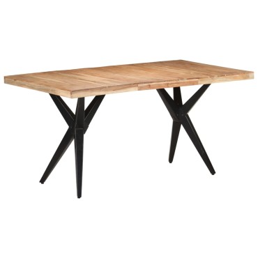 vidaXL Τραπεζαρία 160x80x76cm από Μασίφ Ξύλο Ακακίας 1 τεμ.