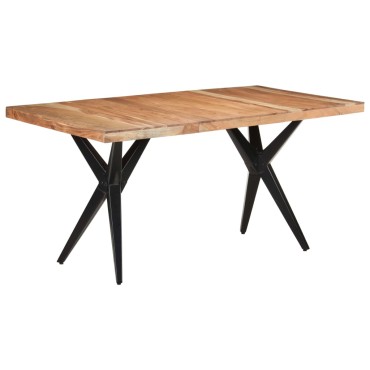 vidaXL Τραπεζαρία 160x80x76cm από Μασίφ Ξύλο Ακακίας 1 τεμ.