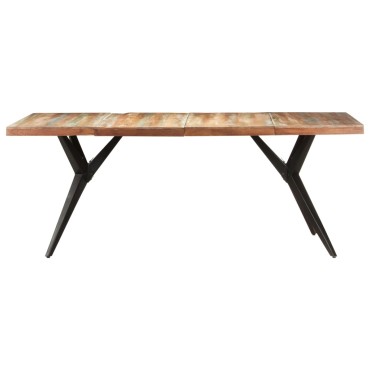 vidaXL Τραπεζαρία 200x90x76cm από Μασίφ Ανακυκλωμένο Ξύλο 1 τεμ.