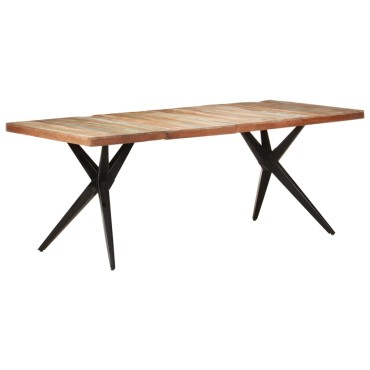 vidaXL Τραπεζαρία 200x90x76cm από Μασίφ Ανακυκλωμένο Ξύλο 1 τεμ.
