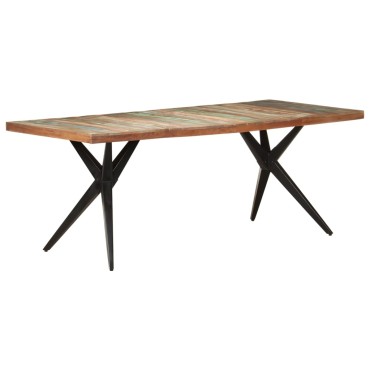 vidaXL Τραπεζαρία 200x90x76cm από Μασίφ Ανακυκλωμένο Ξύλο 1 τεμ.