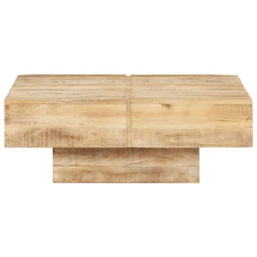 vidaXL Τραπεζάκι Σαλονιού 80x80x28cm από Μασίφ Ξύλο Μάνγκο 1 τεμ.