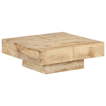 vidaXL Τραπεζάκι Σαλονιού 80x80x28cm από Μασίφ Ξύλο Μάνγκο 1 τεμ.