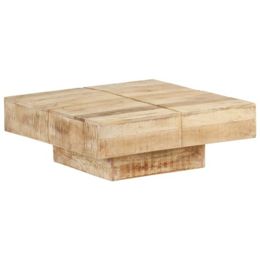 vidaXL Τραπεζάκι Σαλονιού 80x80x28cm από Μασίφ Ξύλο Μάνγκο 1 τεμ.