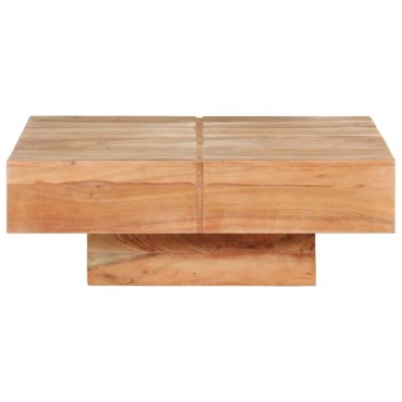 vidaXL Τραπεζάκι Σαλονιού 80x80x28cm από Μασίφ Ξύλο Ακακίας 1 τεμ.