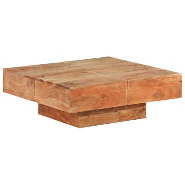 vidaXL Τραπεζάκι Σαλονιού 80x80x28cm από Μασίφ Ξύλο Ακακίας 1 τεμ.