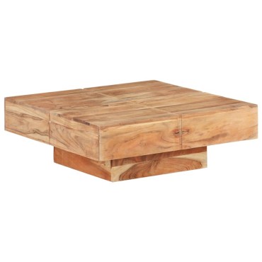 vidaXL Τραπεζάκι Σαλονιού 80x80x28cm από Μασίφ Ξύλο Ακακίας 1 τεμ.