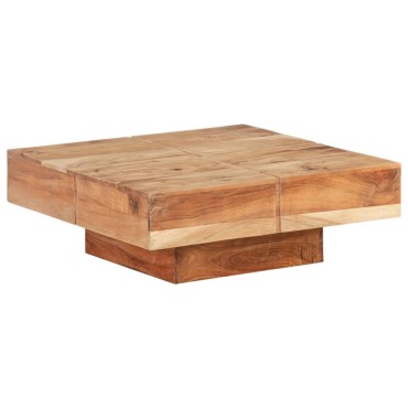 vidaXL Τραπεζάκι Σαλονιού 80x80x28cm από Μασίφ Ξύλο Ακακίας 1 τεμ.