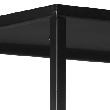 vidaXL Βιβλιοθήκη 60x35x180cm από Ακατέργαστο Ξύλο Μάνγκο & Σίδηρο 1 τεμ.