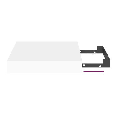 vidaXL Ράφια Τοίχου 2 τεμ. Άσπρα 23x23,5x3,8cm MDF