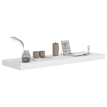 vidaXL Ράφι Τοίχου Άσπρο 80x23,5x3,8cm από MDF 1 τεμ.